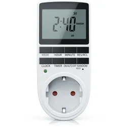 BEARWARE Zeitschaltuhr LCD-Display / 3680W / 10 konfigurierbare Programme