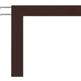 hecht International Fliegengitter Fensterbausatz Master Slim 130 x 150 cm Braun