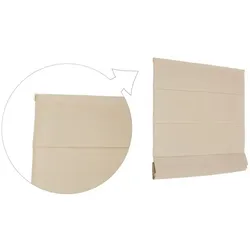 Basic Raffrollo Faltrollo 70x175 cm Beige Raffgardine
