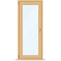 Terrassentüren, Holz Profil Classic 68 mm, Kiefer Hell 325, 760 x 1800 mm, 1-teilig drehkipp links, individuell konfigurieren