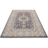 Nouristan Orientalischer Kurzflor Teppich Parun Täbriz Dunkelgrau, 160x230 cm