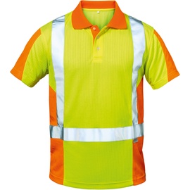 Feldtmann Warn-Poloshirt Zwolle Gr. 2XL, gelb/orange