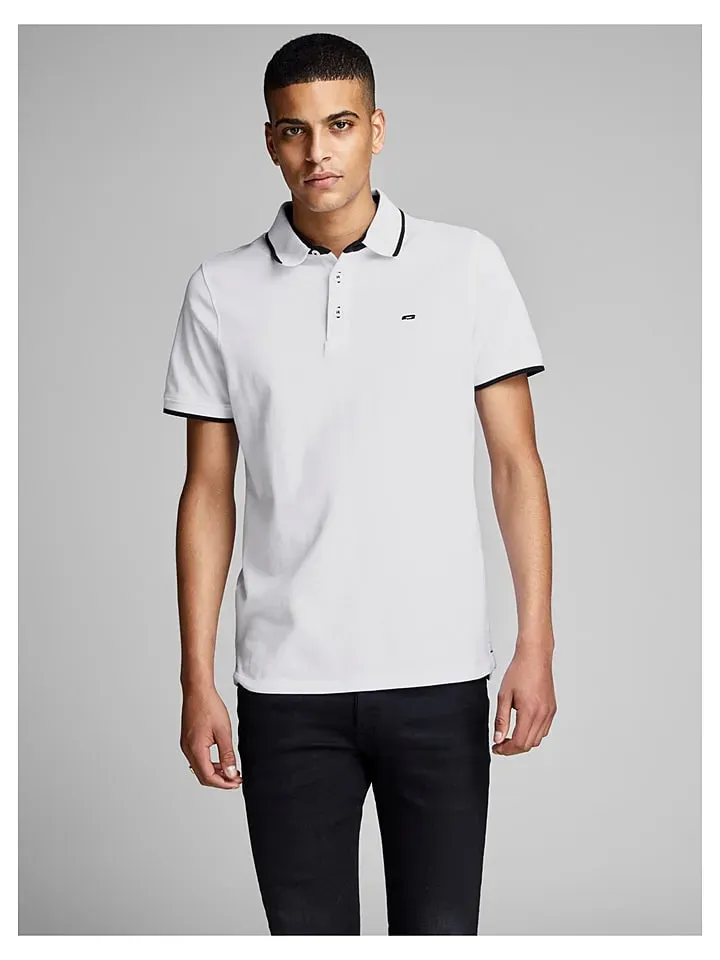 Jack & Jones Poloshirt in Weiß - S