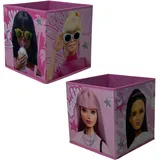 Barbie Storage Boxen 2er 30x30x30 cm (rosa)