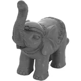 ML-Design Deko Figur Elefant Grau 36x19x39 cm Orientalische Finish Innen & Außen