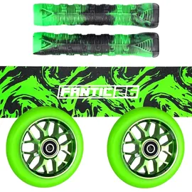 Fantic26 Stunt Scooter Ersatzteile Bundle Swirl Schwarz/Grün