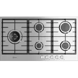 Gurari GCH FG 905 VPGL Gaskochfeld 90 cm, Edelstahl, 4,0 KW WOK, 5 Gasbrenner,Erdgas, FL.Gas