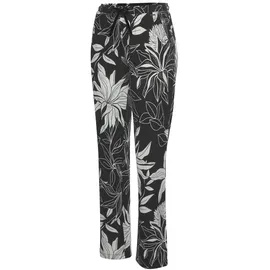 LASCANA Schlafhose Floral Schwarz 36/38
