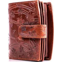 Matador |Valencia| Leder Geldbörse RFID Blumen Braun