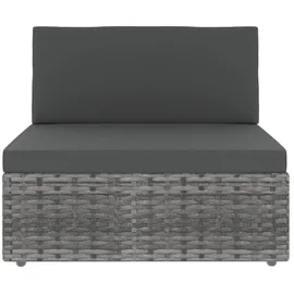 vidaXL Garten-Lounge-Set 5-tlg. grau