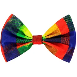 Bunt karierte Clownsfliege