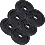 ScSPORTS Hantelscheiben-Set Hantelscheibe 15 kg schwarz