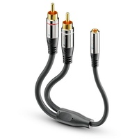 Sonero S-ACA004 Audio-Kabel 0,25 m 2 x RCA 3.5mm