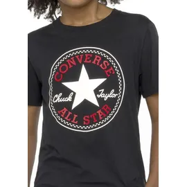 Converse Kurzarmshirt "für Kinder", Jungen, Gr. 146/152 (158), schwarz, Stoff, Obermaterial: 100% Baumwolle, bedruckt, unifarben, normal, Rundhals, eingesetzt abgesteppt, Shirts, mit Rundhalsausschnitt, aus weichem Jersey-Stoff