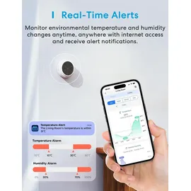 Meross Ms100fhhk Homekit Temperatur- und Luftfeuchtigkeitssensor-Kit