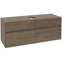 Villeroy & Boch Collaro Waschbeckenunterschrank 140 x 55 cm Arizona Oak