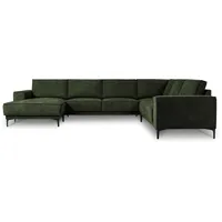 OTTO home Wohnlandschaft OTTO HOME "OLAND U-Form, XXL, B: 342 cm, Skandi-Design", grün, B:342cm H:85cm T:260cm, 100% Polyester, Sofas, Wohnlandschaft, Skandi-Design in Struktur, Flachgewebe, Luxus-Microfaser, Boucle
