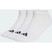 adidas Gepolsterte Essentials Low Cut Socken 3er Pack Weiß/Schwarz 43-45