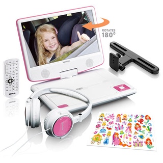 Lenco portabler DVD-Player »DVP-920PK« - pink - weiß