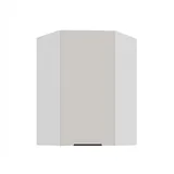 Küchen-Preisbombe Eckhängeschrank 60 x 60 x 90 cm Beige/Weiß