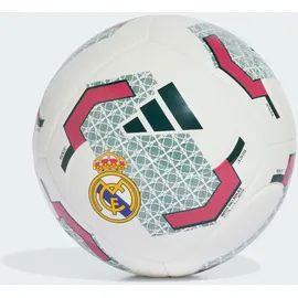 adidas Real Madrid Club Recreation Ball, White/Aurora ivy, 5