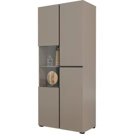 OTTO home Vitrine Cross 79,5 x 40 x 183,5 cm Braun