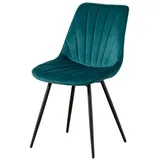 MASSIVMOEBEL24.DE Polsterstuhl 51x58x85 blau GLORIA #102