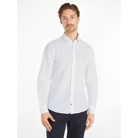 Tommy Hilfiger Langarmhemd »CL W-CO LINEN SOLID SF SHIRT«, Gr. 43 - N-Gr, Optic White, , 66605528-43 N-Gr