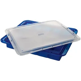LURCH 240760 Ice Former Arctic Würfel 4cm blau Eiswürfelform für 20 Eiswürfel mit Deckel blau