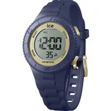 ICE-Watch - Ice Digit Dark Blue Gold - Blaue Jungen/Unisexuhr mit Plastikarmband - 021618 (Small)