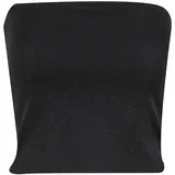 URBAN CLASSICS Glitter Bandeau ärmelloses T-Shirt Black 4XL