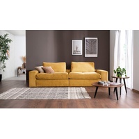 alina Big-Sofa »Sandy«, 266 cm breit und 98 cm tief, in modernem Cordstoff gelb
