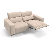 Sofanella 2-Sitzer Stoff Teramo, Relaxsofa, Designsofa, Designer Couch, Italienisches Sofa, 2er Sofa beige