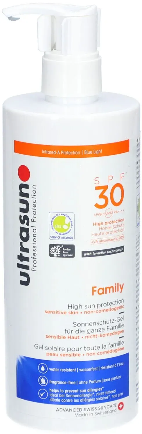 Ultrasun Sonnenschutzgel für die ganze Familie Spf30