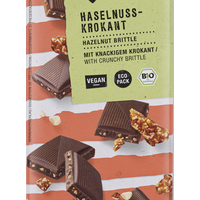 veganz Bio Schokolade Haselnuss-Krokant - 80.0 g