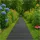 Hti-Living Gartenweg 520 cm Holzbohlenoptik Grau - Grau