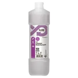 Sure Cleaner Disinfectant Flächendesinfektionsmittel, Konzentrat 9293662 , 1 Liter - Flasche