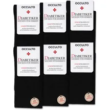 Occulto Oliver 6 Paare Schwarz 43-46