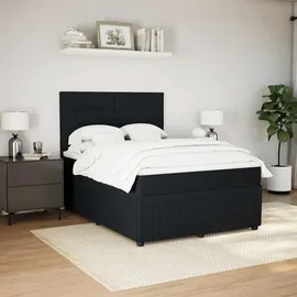 vidaXL Boxspringbett 140 x 200 cm Schwarz