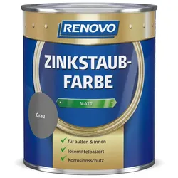 RENOVO Zinkstaubfarbe matt, grau, 500 ml