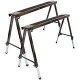 Lemodo Arbeitsbock Stahl schwarz höhenverstellbar 2er Set