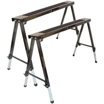 Lemodo Arbeitsbock Stahl schwarz höhenverstellbar 2er Set