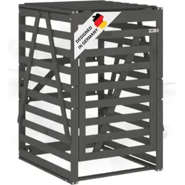 deluke Mülltonnenbox BOUMI 84 x 90 x 128,5 cm grau