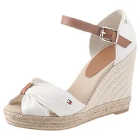 Tommy Hilfiger BASIC OPENED TOE HIGH WEDGE in Weiss, 39,