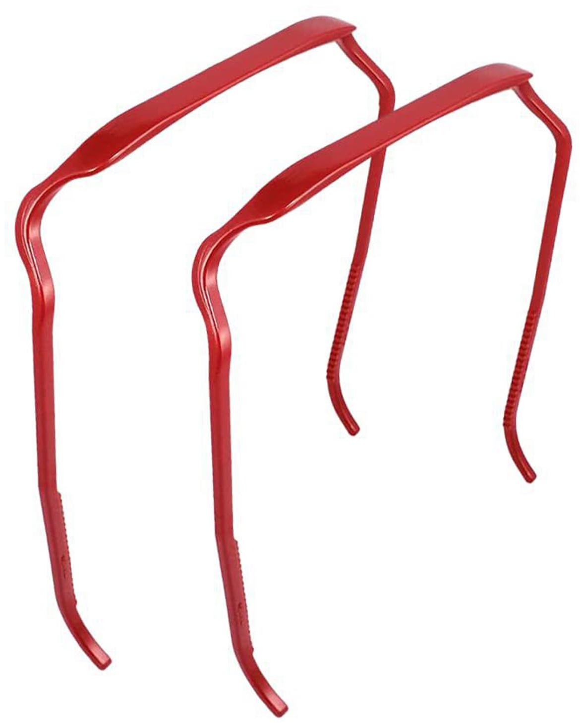 Curly Thick Hair Large Headband,Curly Hair Plastic Hair Hoop Hairband,Sunglasses Headband,Invisible Hair Hoop,Get Volume And Style Hair Without The Headache-Red