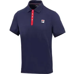 FILA Herren Polo Polo Dominic, navy / fila red, 52