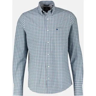 Lerros Langarmhemd, kariert - Sky Blue - 6XL