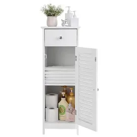 VASAGLE Badschrank 30 x 87 x 30 cm Weiß