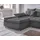 Home Affaire Eckcouch Baumwolle 3-Sitzer Grau