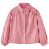 vidaXL Kinderbluse mit Laternenärmeln Altrosa 140